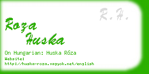 roza huska business card