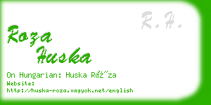 roza huska business card